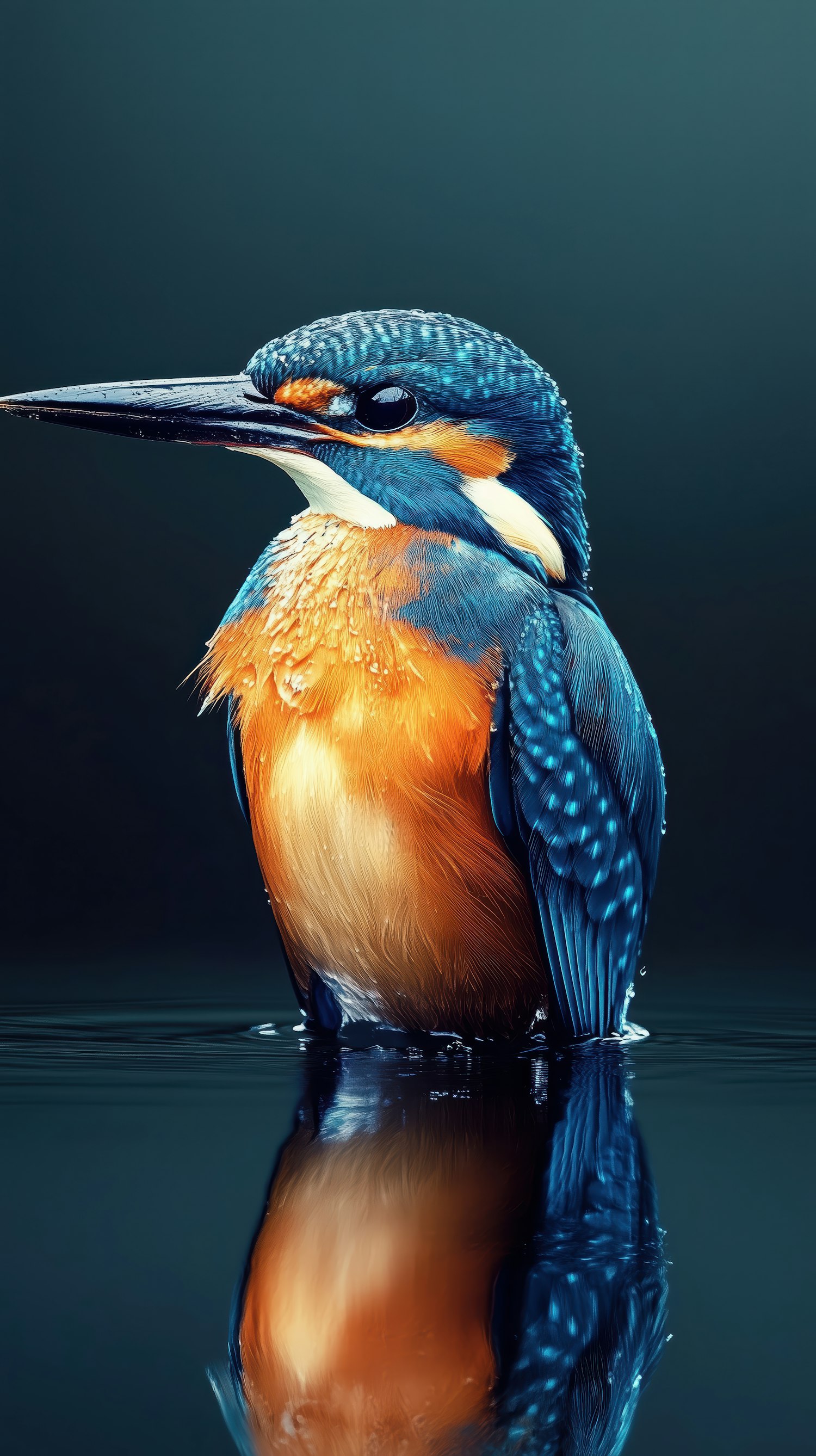 Vibrant Kingfisher by the Water