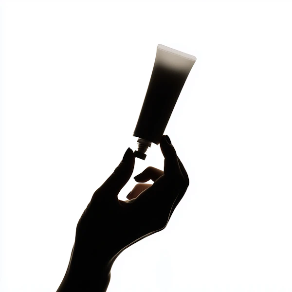 Hand Holding Skincare Tube