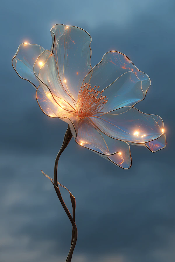 Glowing Translucent Flower