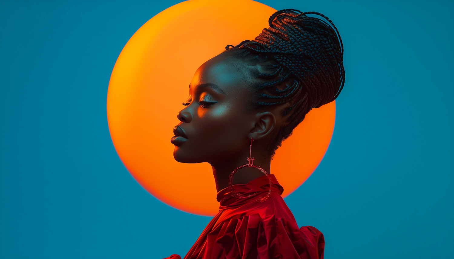 African Woman Serene Profile