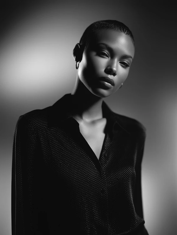 Black-and-White Portrait