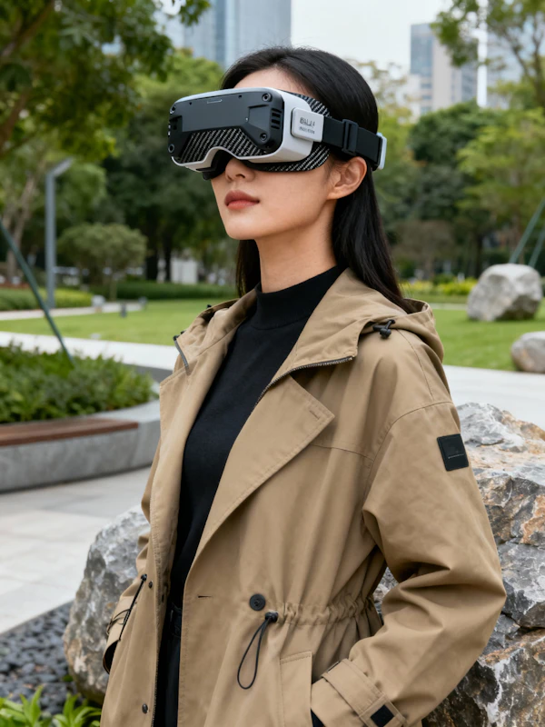 Woman with VR Goggles