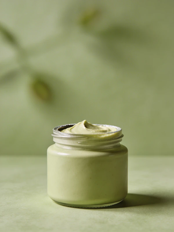 Green Cream Jar