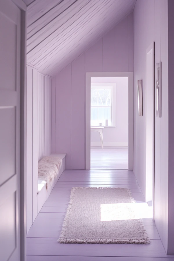 Serene Lavender Hallway