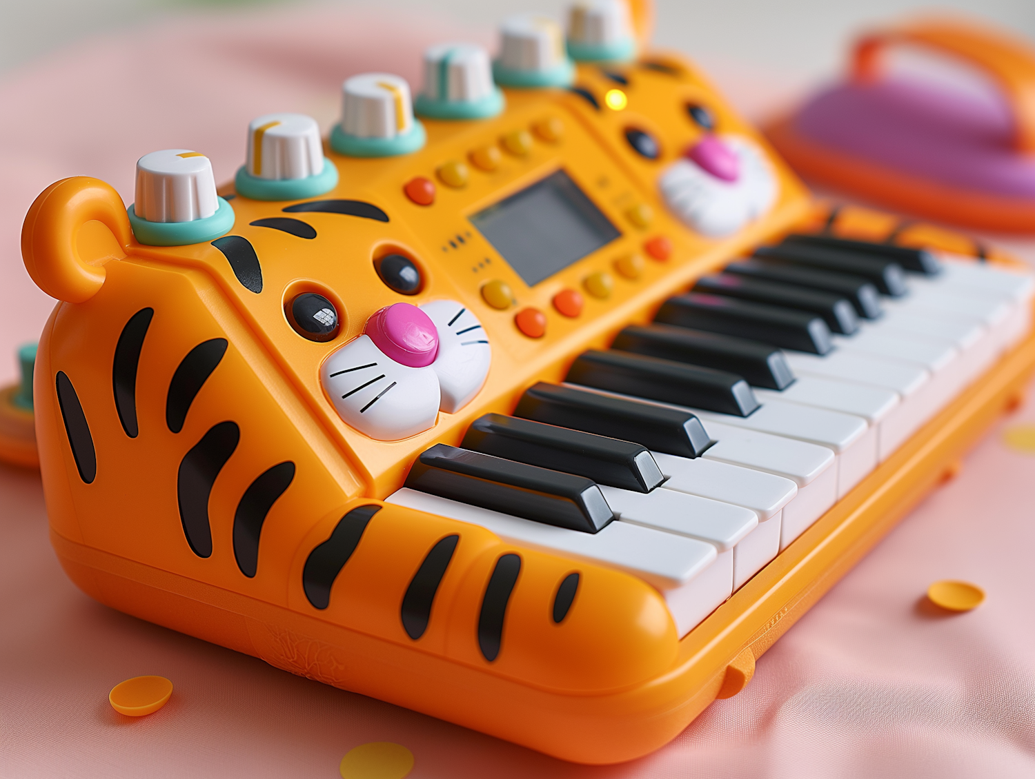 Whimsical Tiger Toy Piano