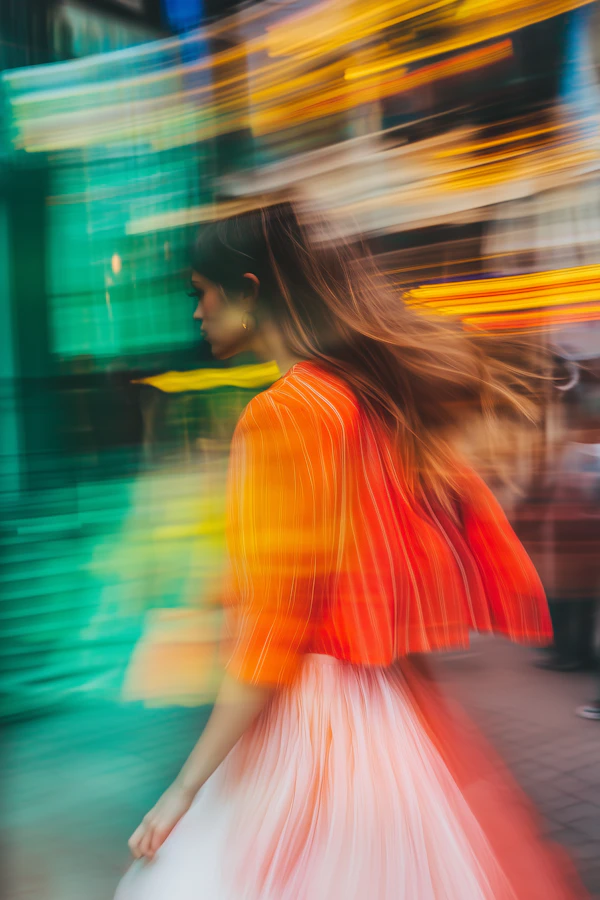 City Motion Blur Portrait