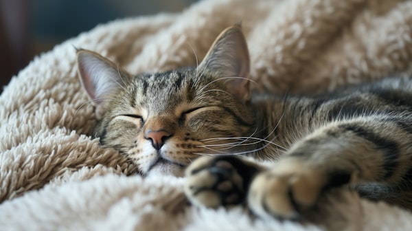 Tranquil Tabby Cat Nap