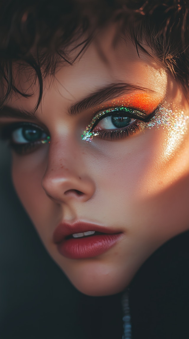 Glamorous Makeup Close-up