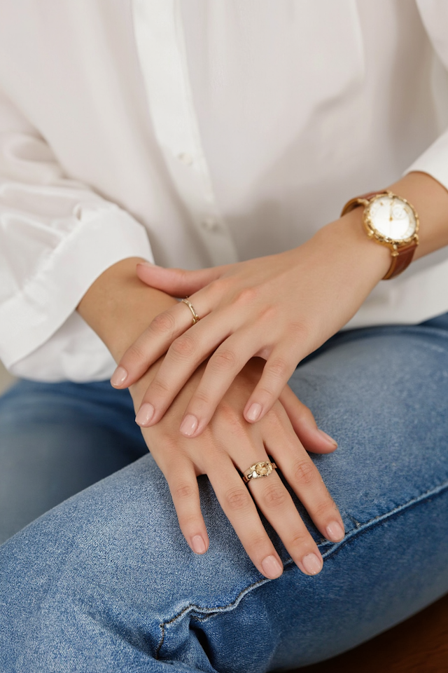 Close-up of Hands with Accessories