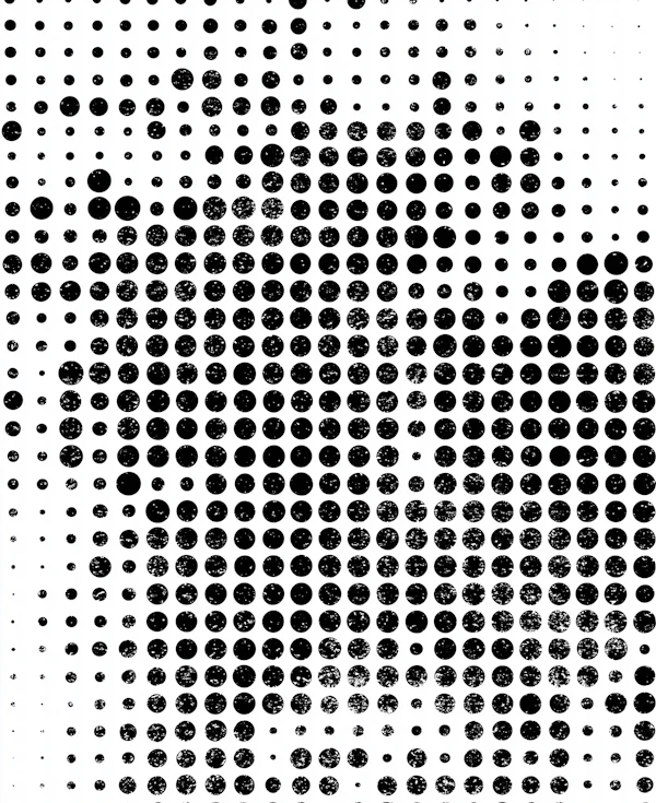 Halftone Gradient Art