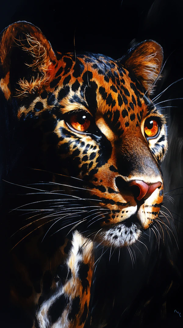 Leopard Face Illustration