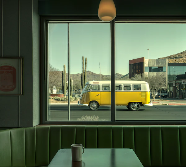 Retro Diner Scene
