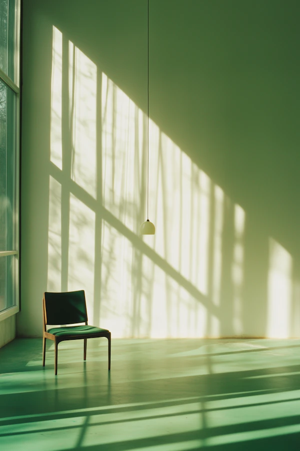 Minimalist Green Interior