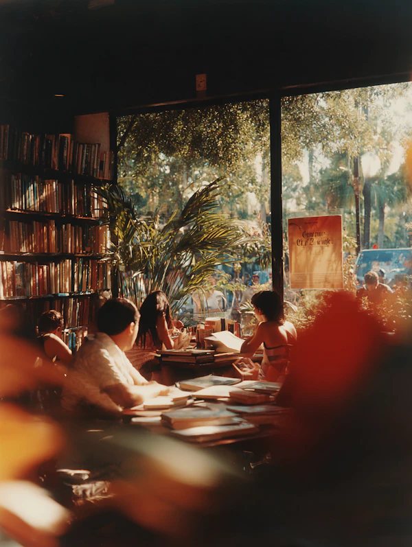 Cozy Bookstore Cafe