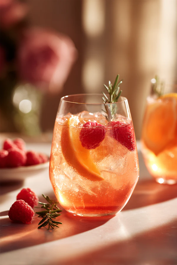 Refreshing Cocktail Close-Up