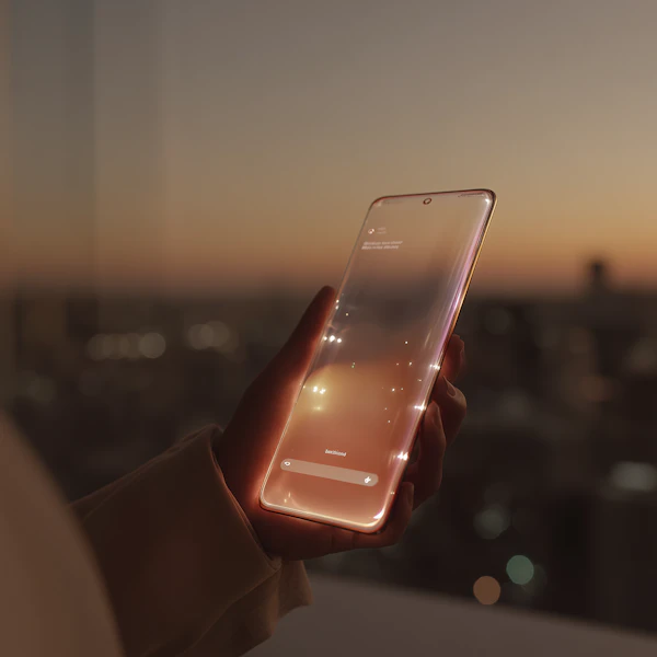 Futuristic Smartphone Display
