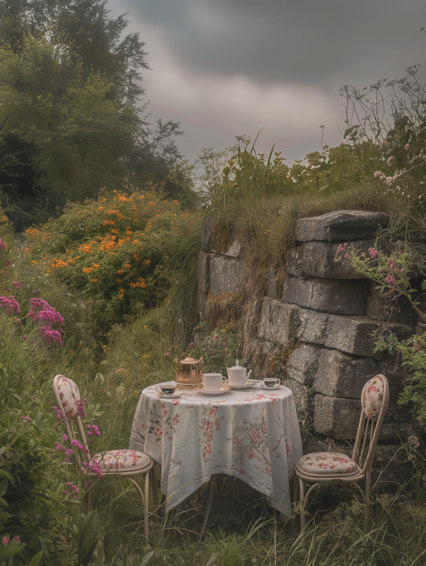 Serene Forest Tea Setting