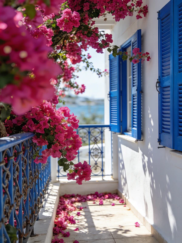 Mediterranean Balcony Scene