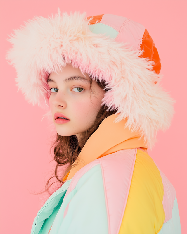 Colorful Winter Jacket Portrait