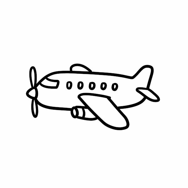 Minimalist Airplane Art