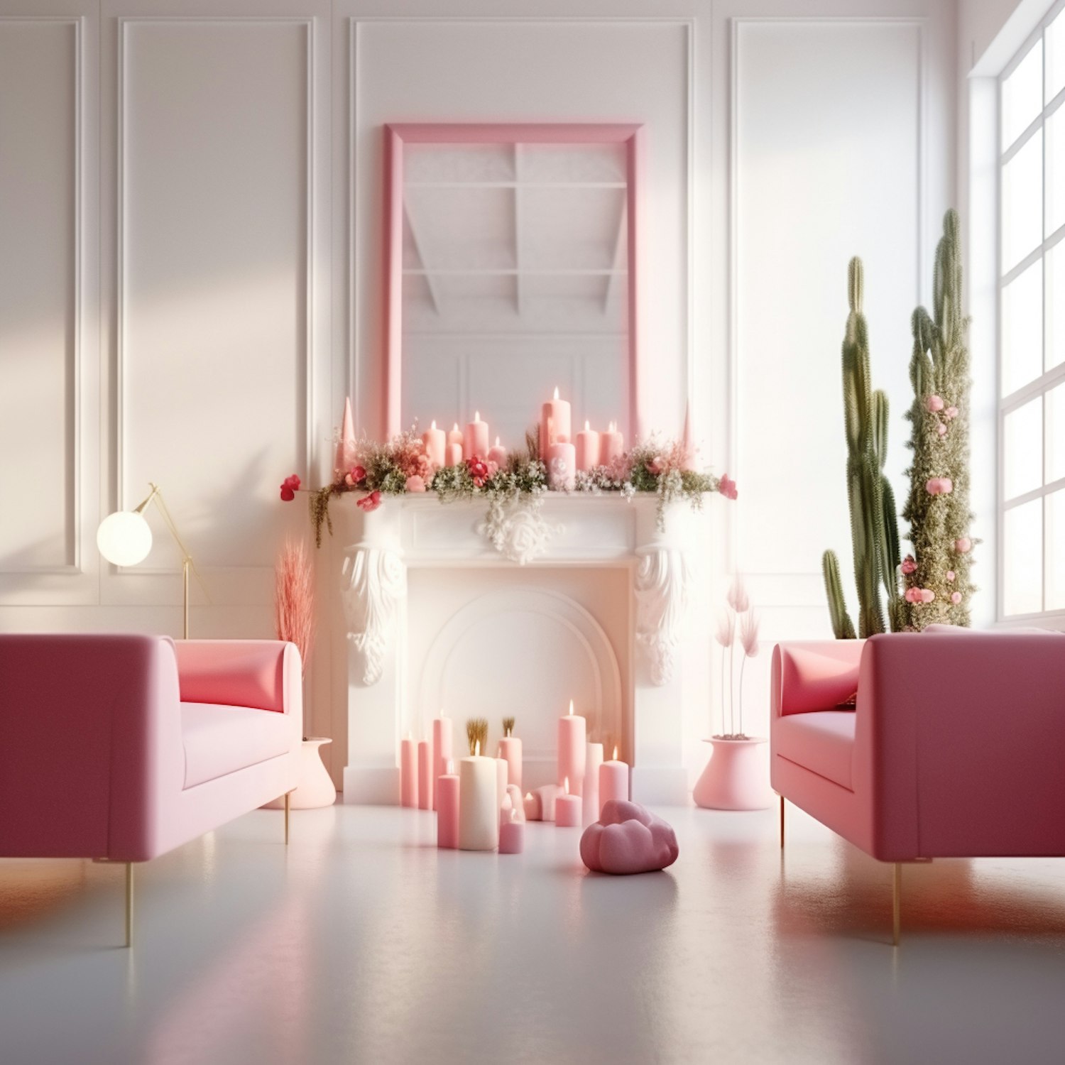 Serene Pink Interior