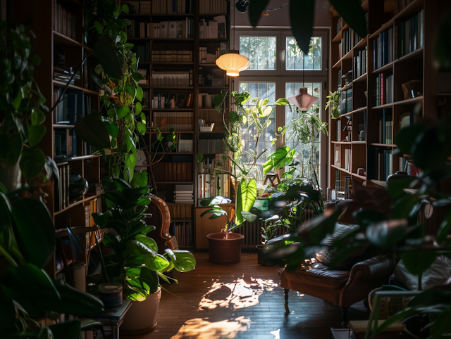 Cozy Literary and Botanical Retreat