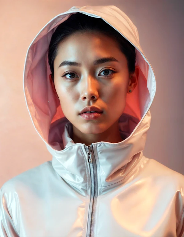 Serene Portrait in Pastel Tones