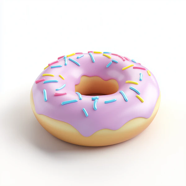 Glossy Pink Donut