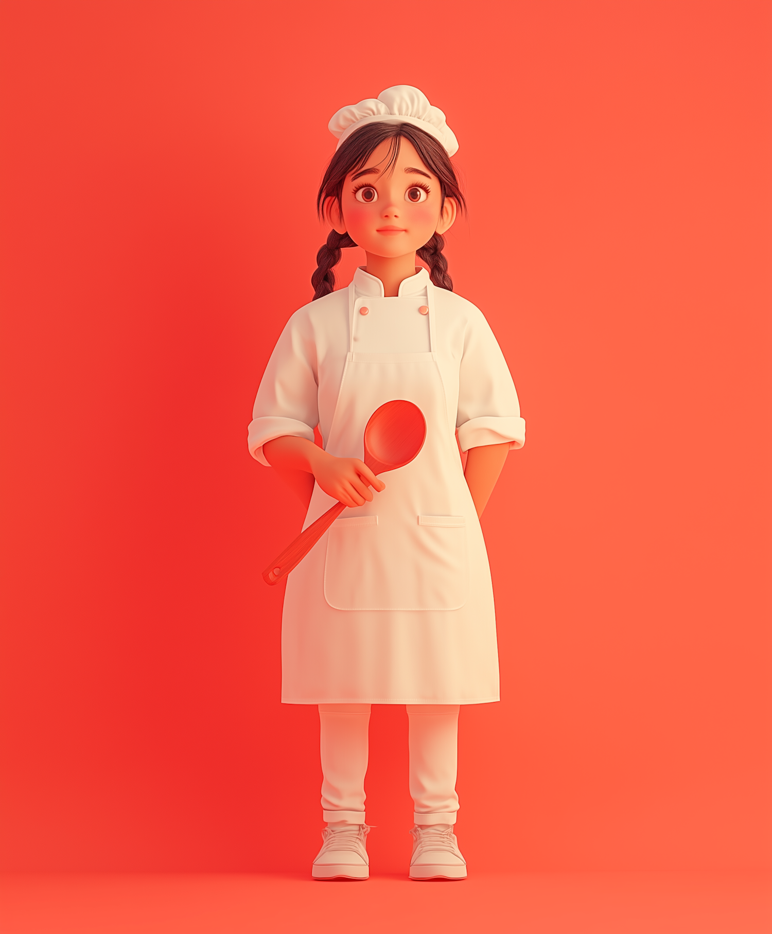 Animated Female Chef Character