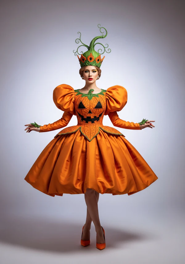 Pumpkin-Themed Costume