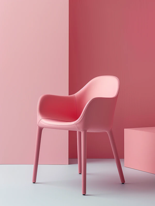 Minimalist Pink Chair