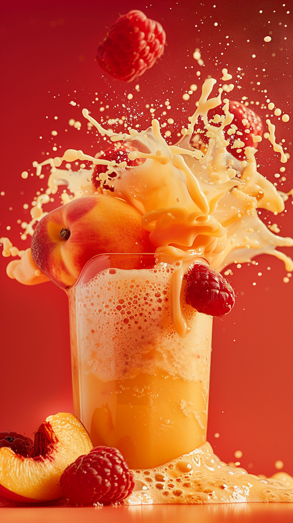 Dynamic Fruit Juice Splash