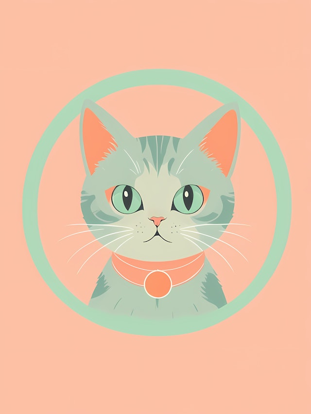 Stylized Cat Illustration