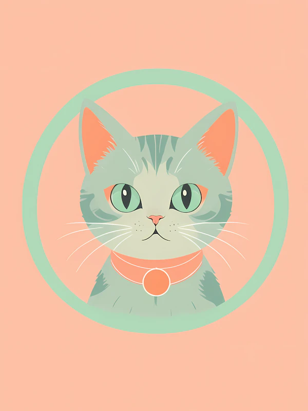 Stylized Cat Illustration