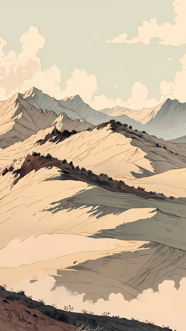 Serene Mountain Artwork