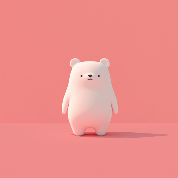 Cute 3D Illustration of Bear