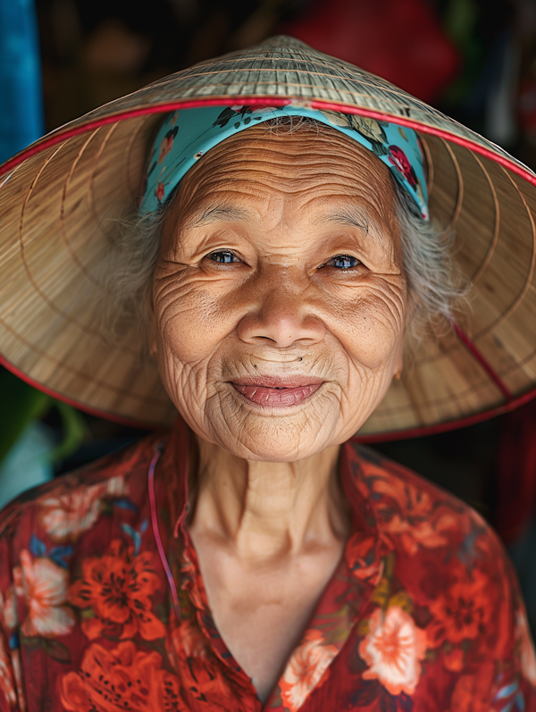 Portrait of Southeast Asian Older Woman