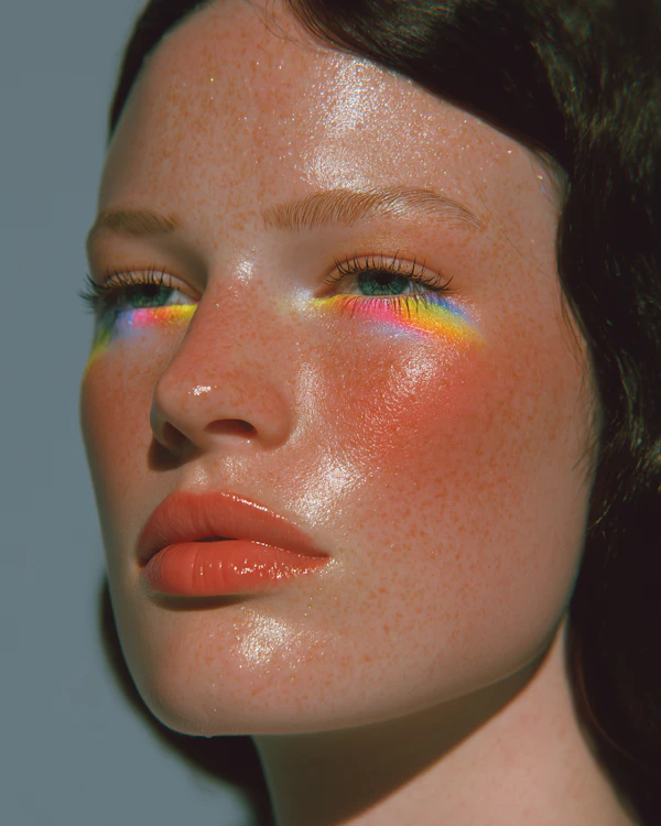 Rainbow Light Portrait