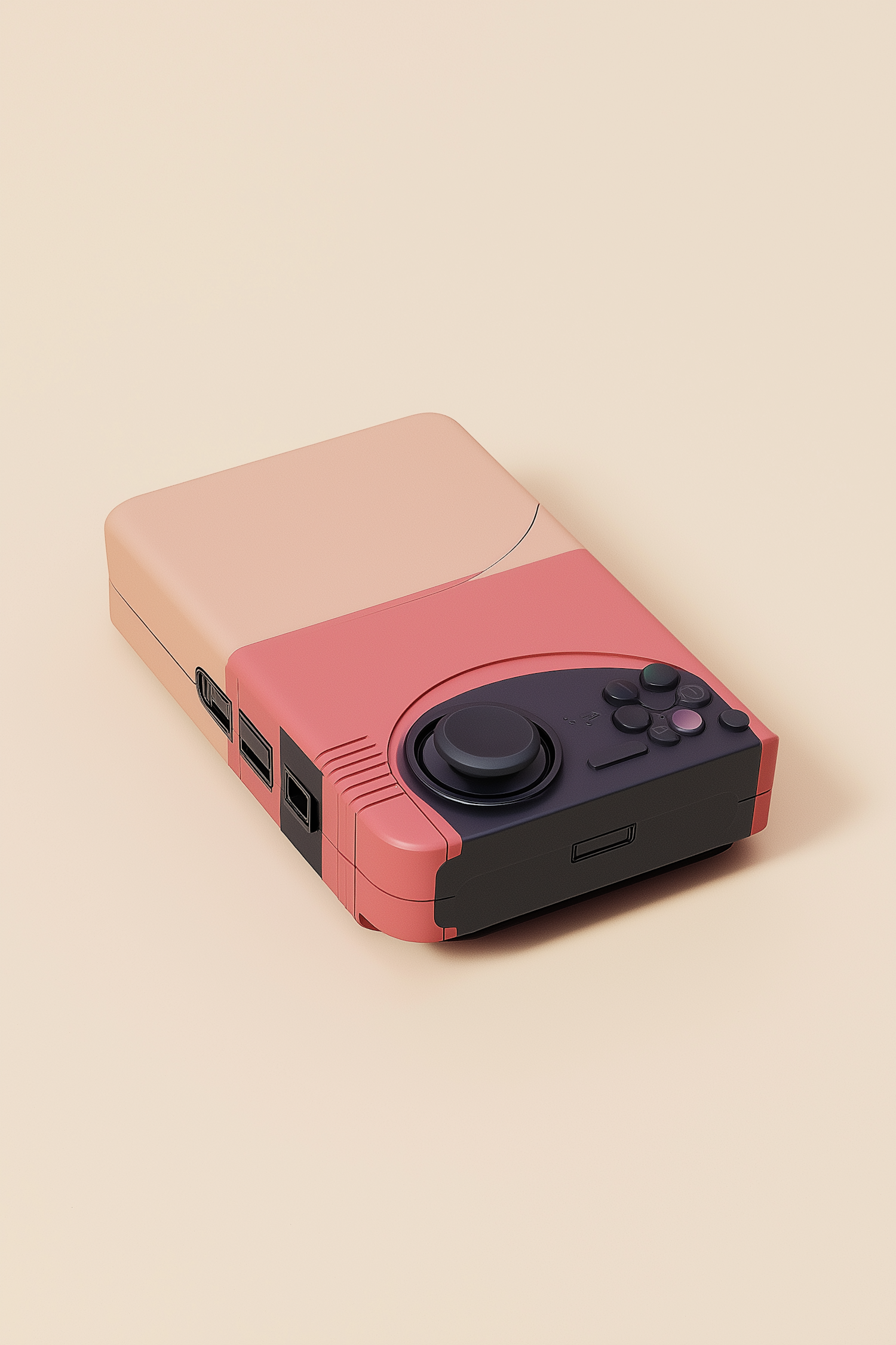 Stylized Retro Video Game Console