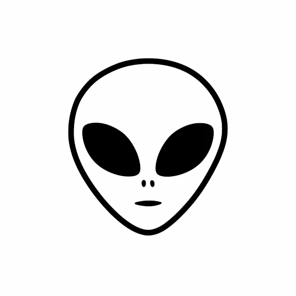 Alien Face Illustration