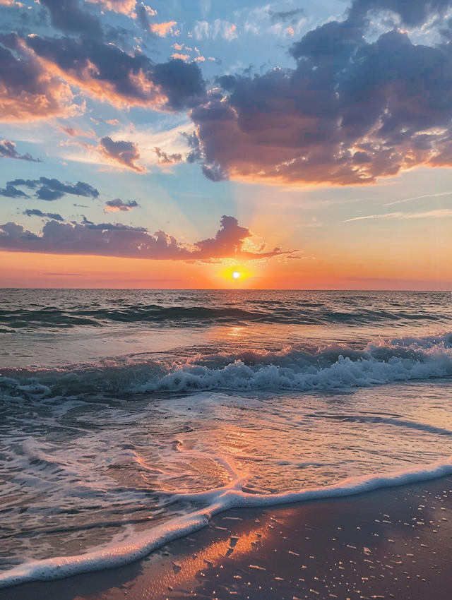 Breathtaking Seascape at Sunset