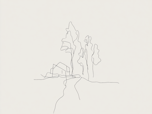 Minimalist House Drawing
