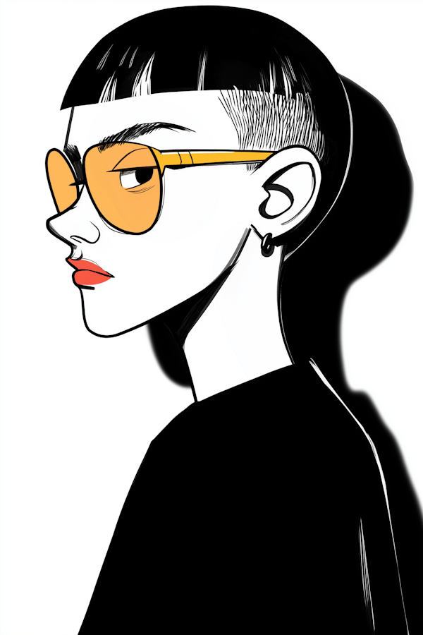 Stylized Profile Illustration