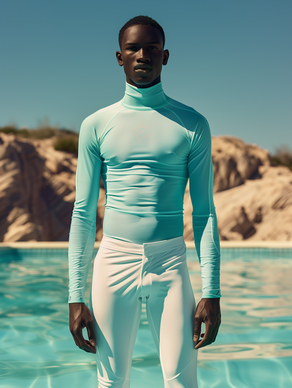 Serene Poolside Fashion