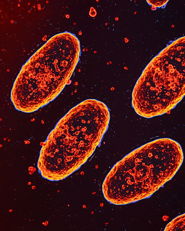 Microscopic Bacteria View