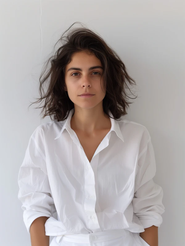 Serene Portrait of a Young Woman