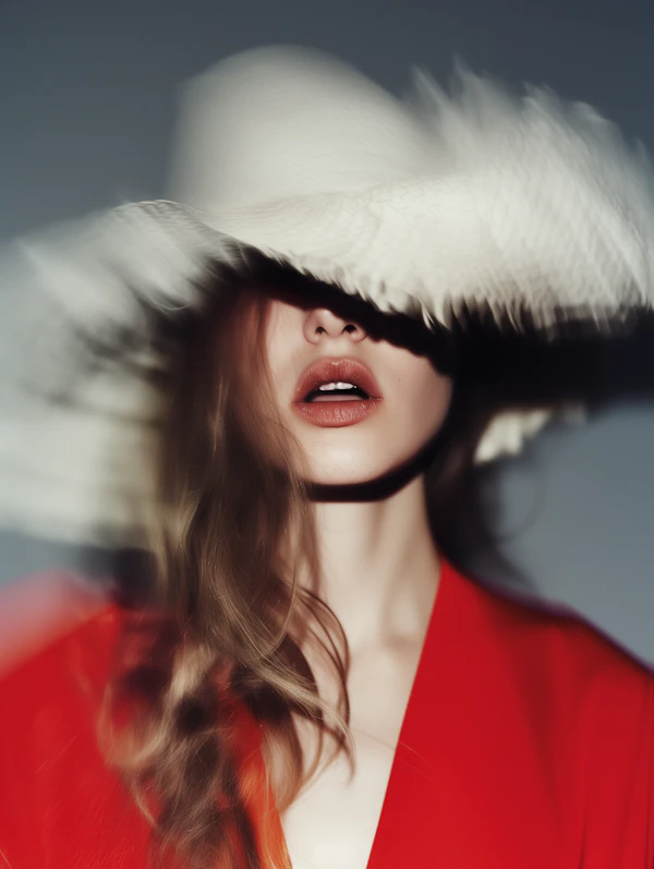 Woman in White Hat