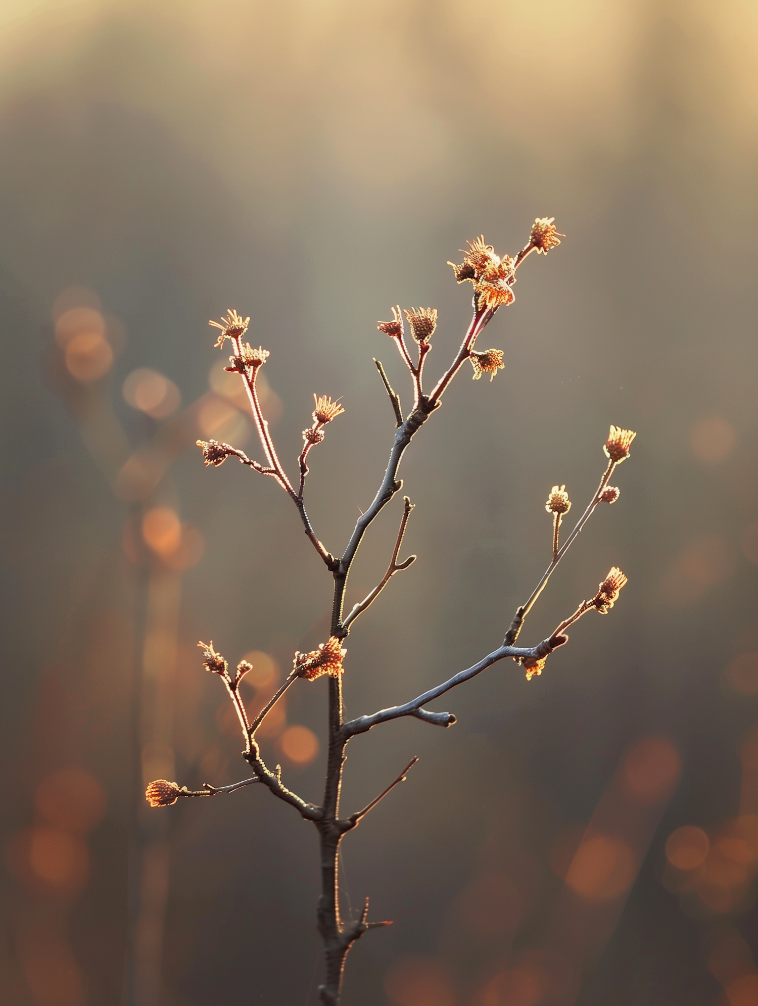 Serene Plant at Golden Hour