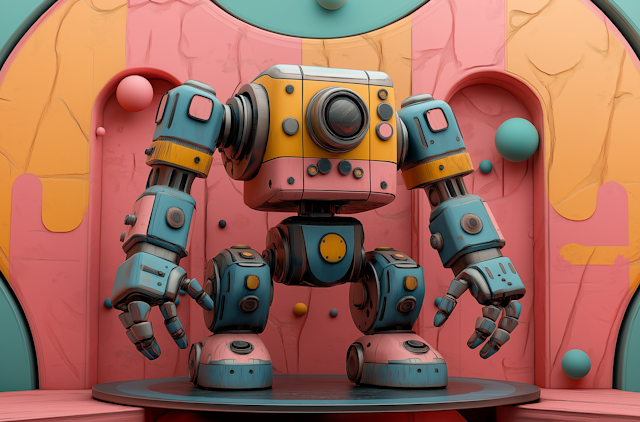 Colorful Stylized Robot