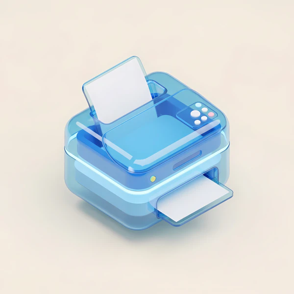 Translucent Blue Printer